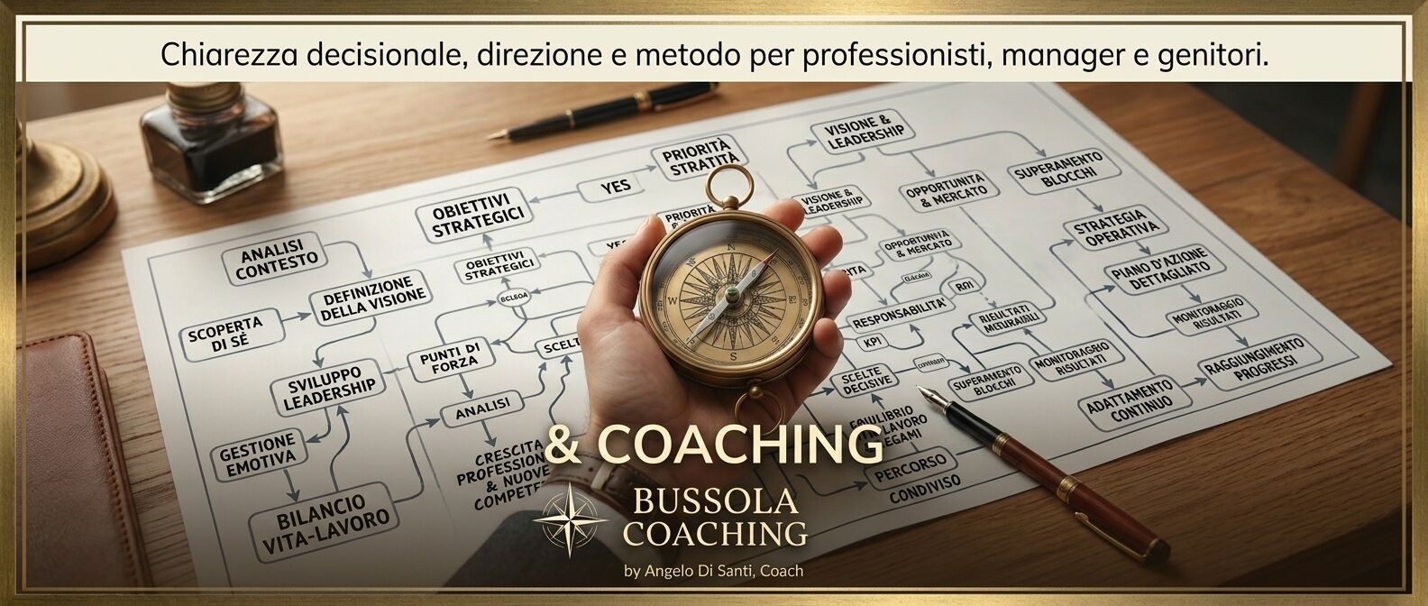 Bussola Coaching by H.P.S. – Chiarezza decisionale, direzione e metodo per professionisti, manager e genitori